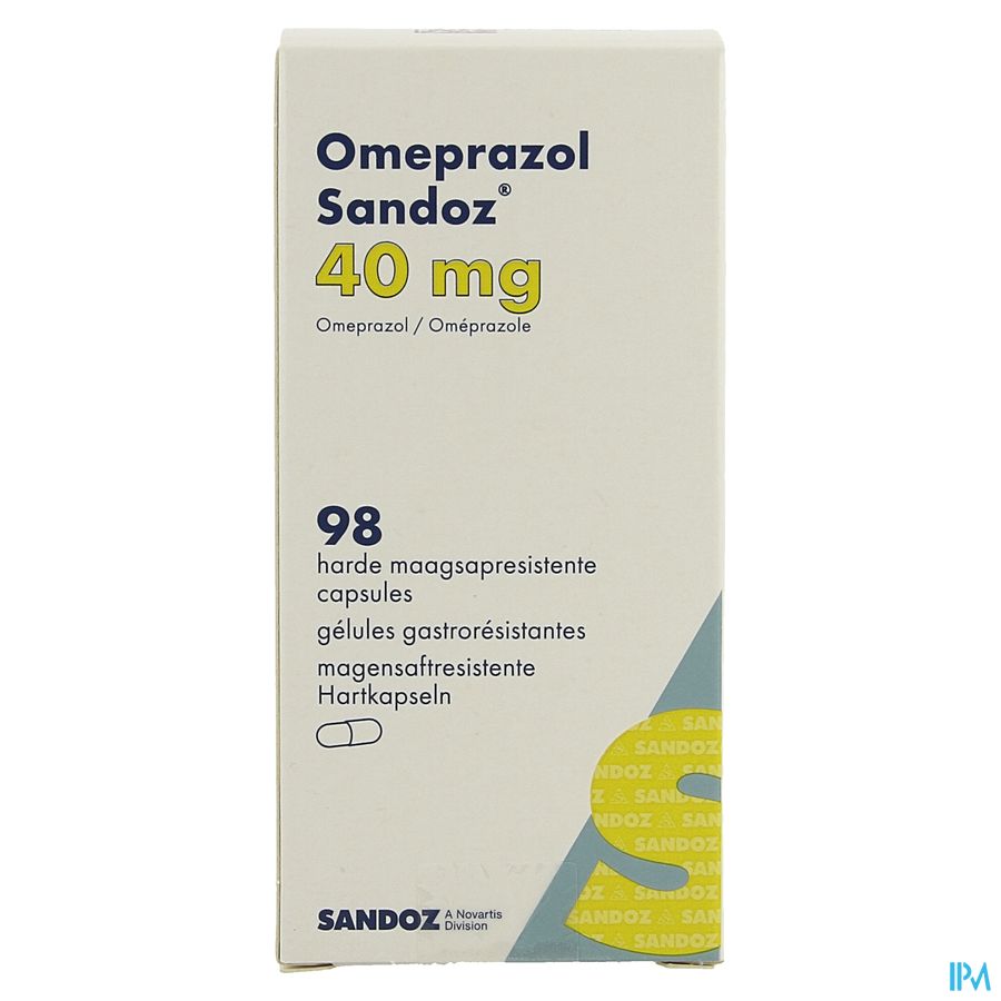 Omeprazol Sandoz Caps Enter 98 X 40mg 4