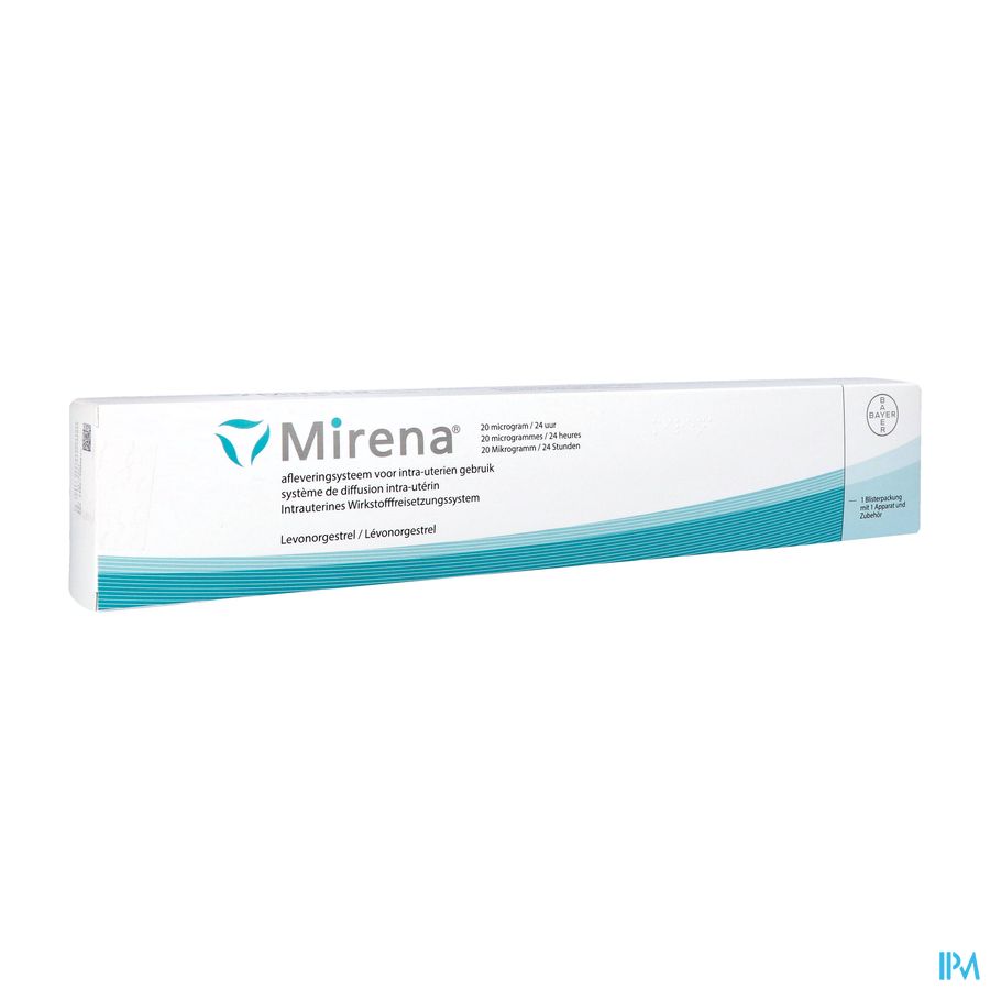 Mirena 20mcg/24u Abacus Systeem Intra Uterin 1 Mirena 20mcg/24u Abacus Systeem Intra Uterin 1