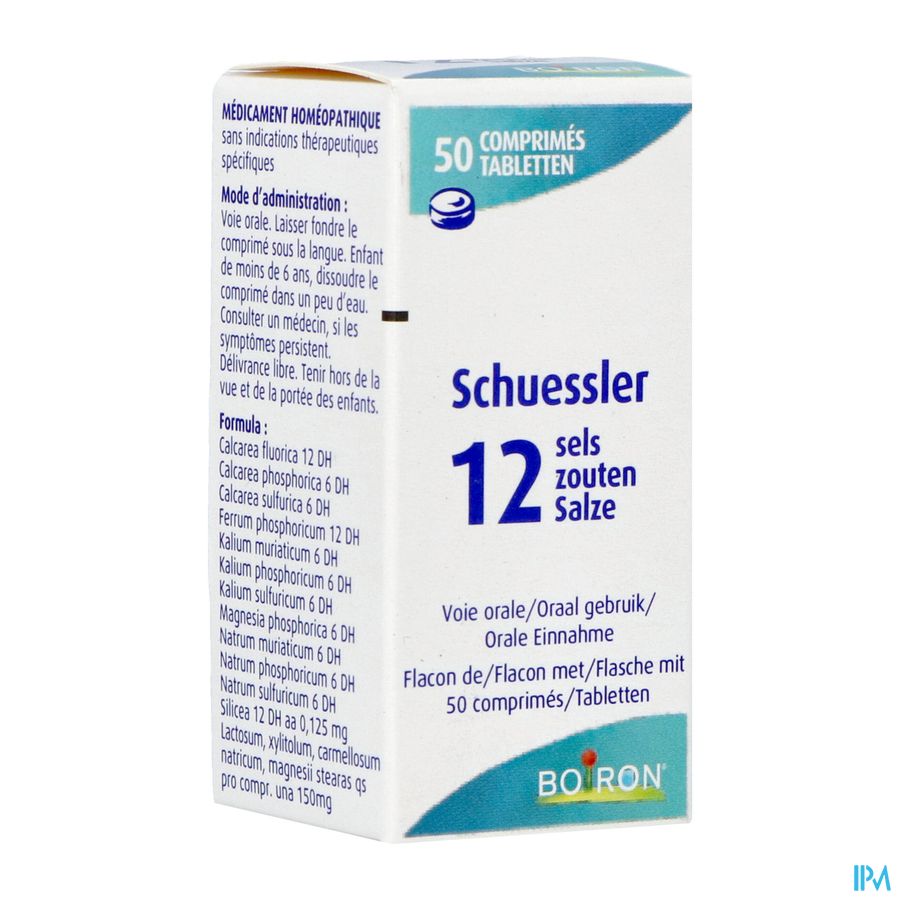 Schuessler 12 Sels 50p Boiron Schuessler 12 Sels 50p Boiron