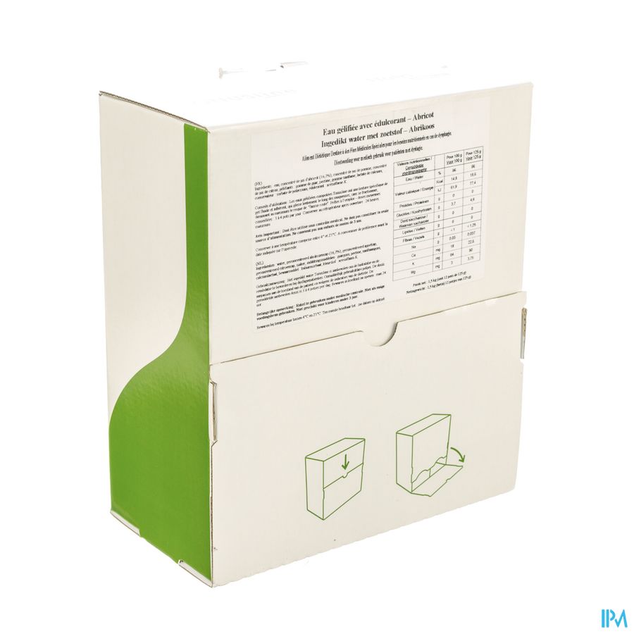 Eau Gelifiee Instant Edulcore Abricot 10x25g Eau Gelifiee Instant Edulcore Abricot 10x25g