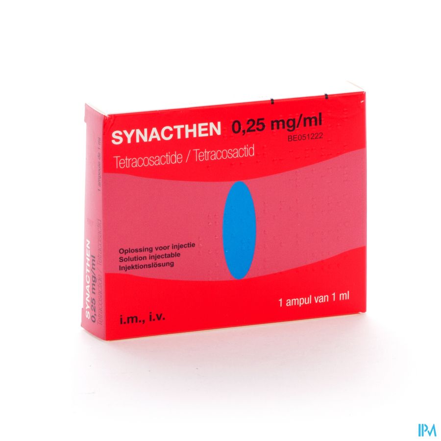 Synacthen Amp 1 X 0,25mg/1ml