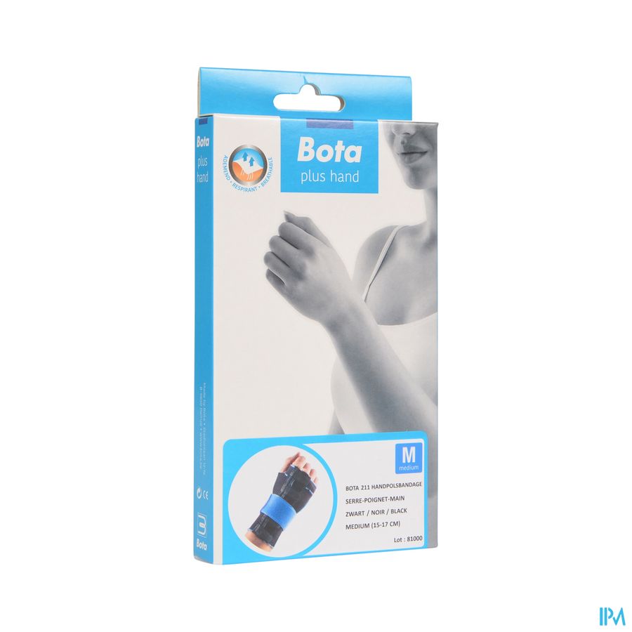 Bota Handpolsband 211 Black Universeel M Bota Handpolsband 211 Black Universeel M