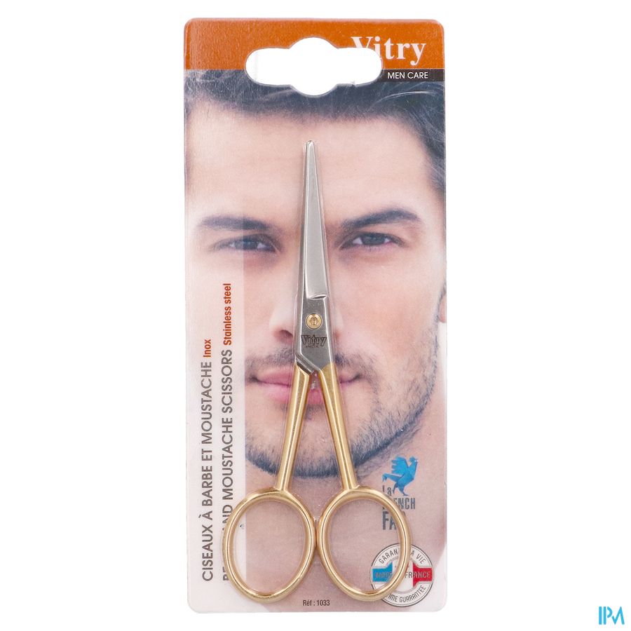 Ciseaux Moustaches Inox Dore 1