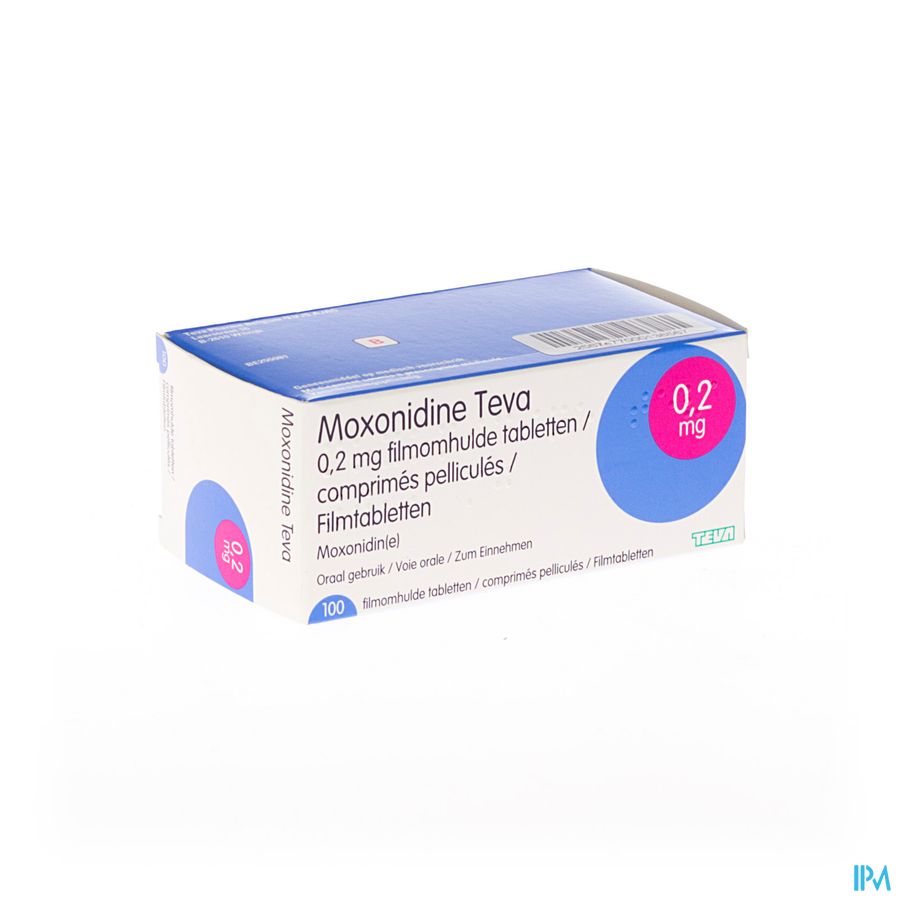 Moxonidine Teva Comp 100 X 0,2mg Moxonidine Teva Comp 100 X 0,2mg