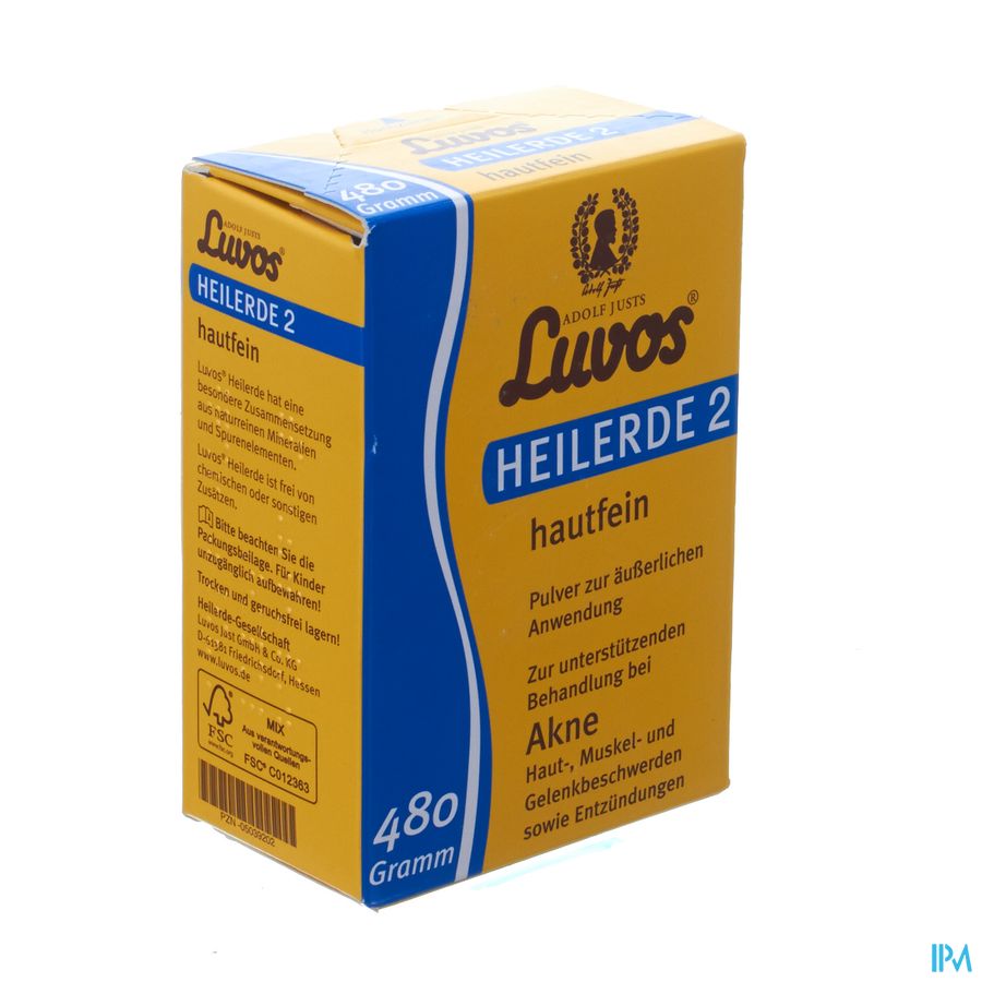 Adolf Justs Luvos Heilaarde Huid Pdr 480g Adolf Justs Luvos Heilaarde Huid Pdr 480g