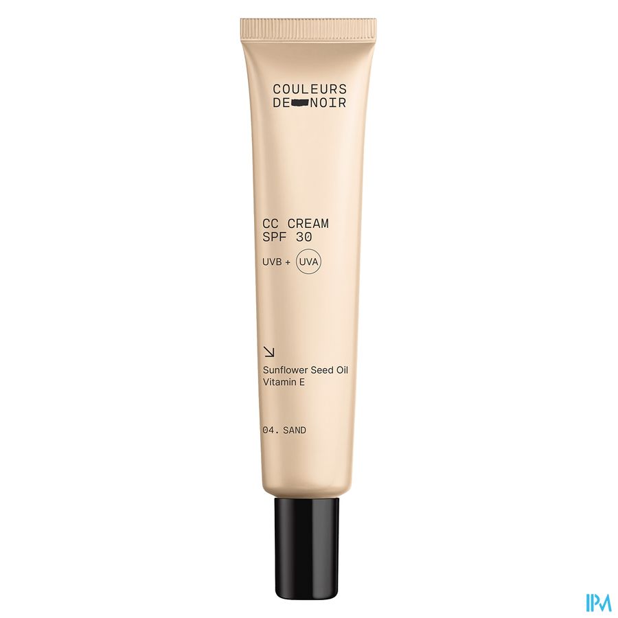 Couleurs De Noir Cc Cream Spf30 04 Sand 30ml