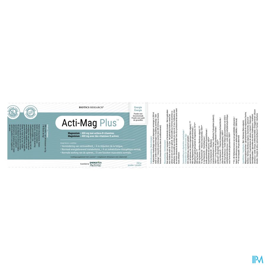 Acti-mag Plus Pdr Pot 200g 3