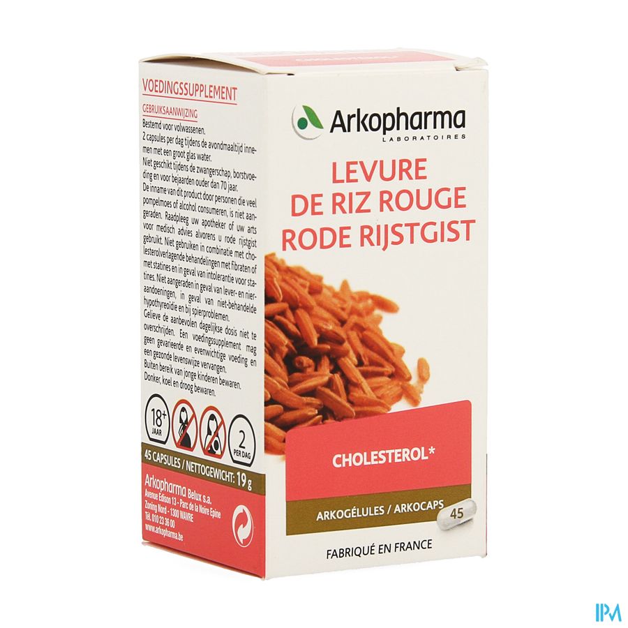 Arkogelules Levure De Riz Rouge 45
