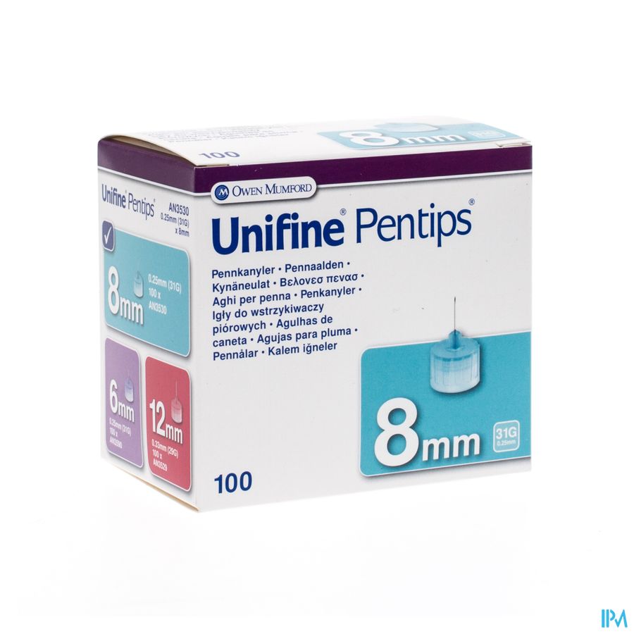 Unifine Pentips Pennaald 31g 8mm 100 An3530 Unifine Pentips Pennaald 31g 8mm 100 An3530