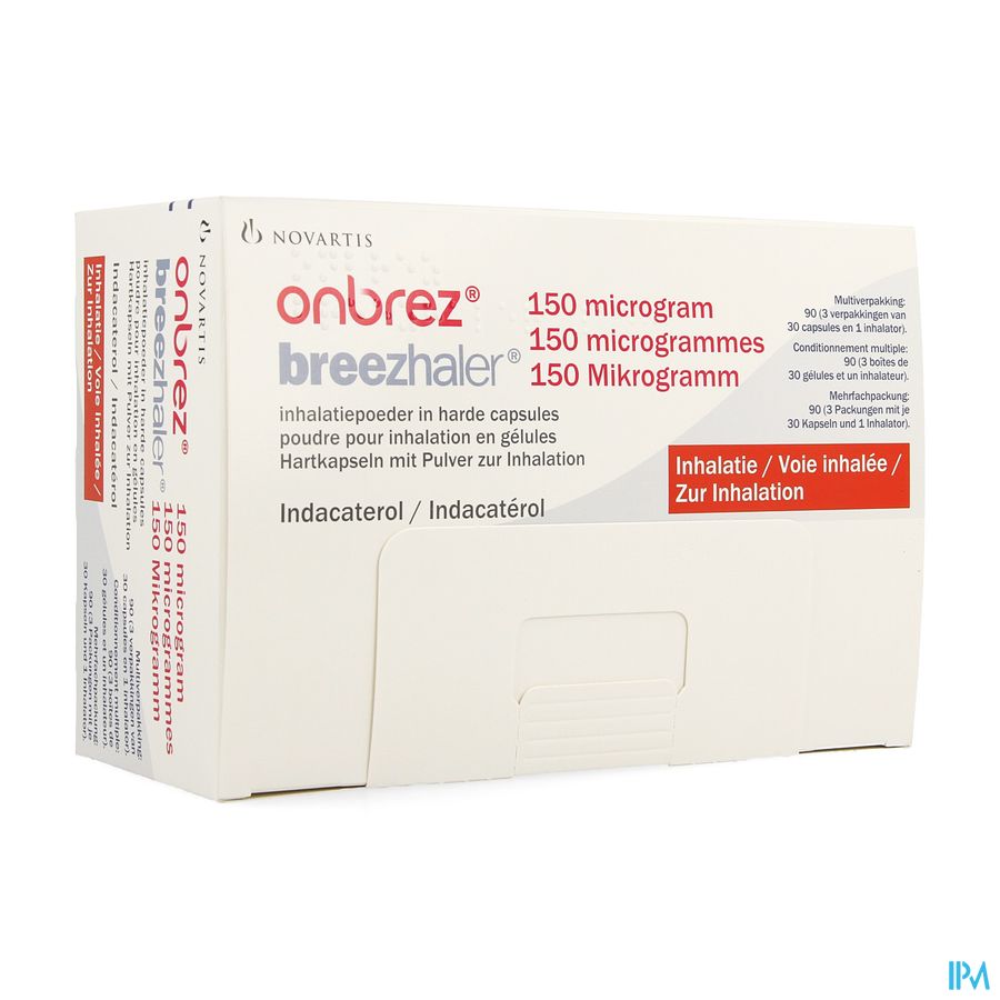 Onbrez Breezhaler 150 Mcg Inhal Poeder Caps 3x30 Onbrez Breezhaler 150 Mcg Inhal Poeder Caps 3x30