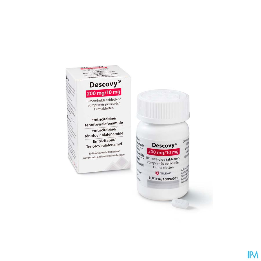 Descovy 200mg/10mg Filmomh Tabl 30 Flacon Descovy 200mg/10mg Filmomh Tabl 30 Flacon