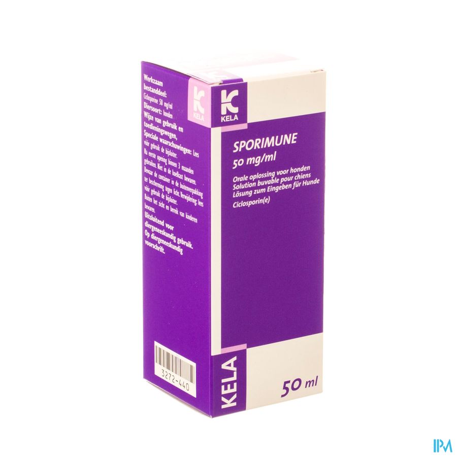 Sporimune 50mg/ml Ora Opl Hond 50ml