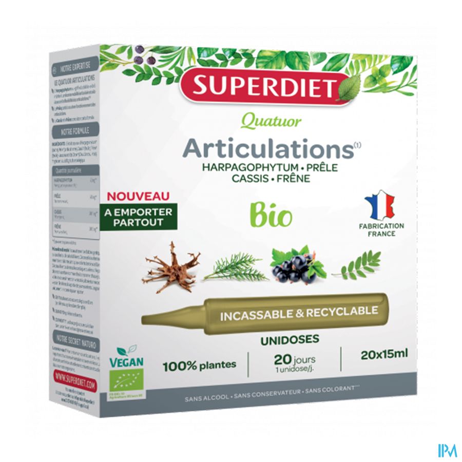Superdiet Unicadose 4 Harpago Articu Bio 20x15ml Superdiet Unicadose 4 Harpago Articu Bio 20x15ml
