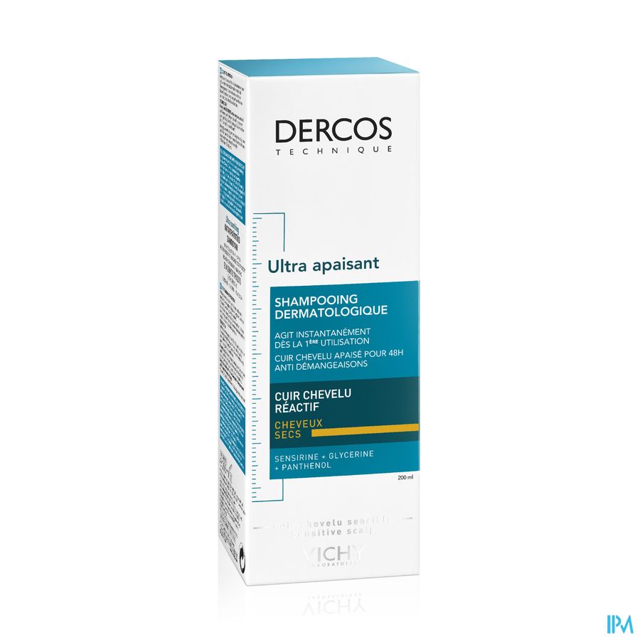 Vichy Dercos Dermo Apaisant Chev. Secs Sh 200ml Vichy Dercos Dermo Apaisant Chev. Secs Sh 200ml