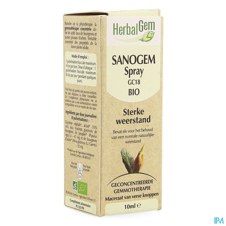 Herbalgem Sanogem Gc18 Sterke Weerstand Bio 10ml Herbalgem Sanogem Gc18 Sterke Weerstand Bio 10ml