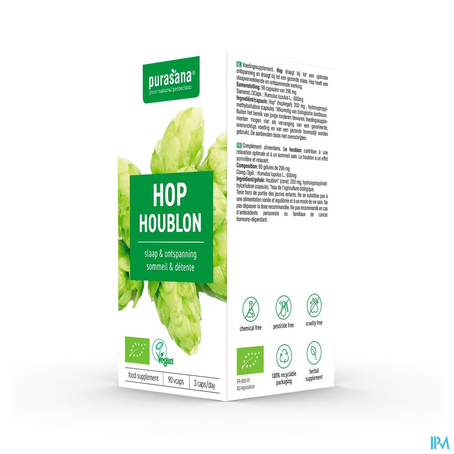 Purasana Vegan Hop Caps 90 Purasana Vegan Hop Caps 90