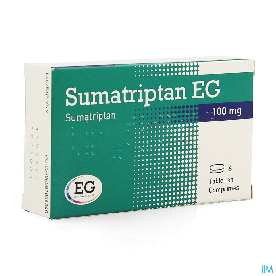 Sumatriptan EG 100Mg Tabl 6 Sumatriptan EG 100Mg Tabl 6