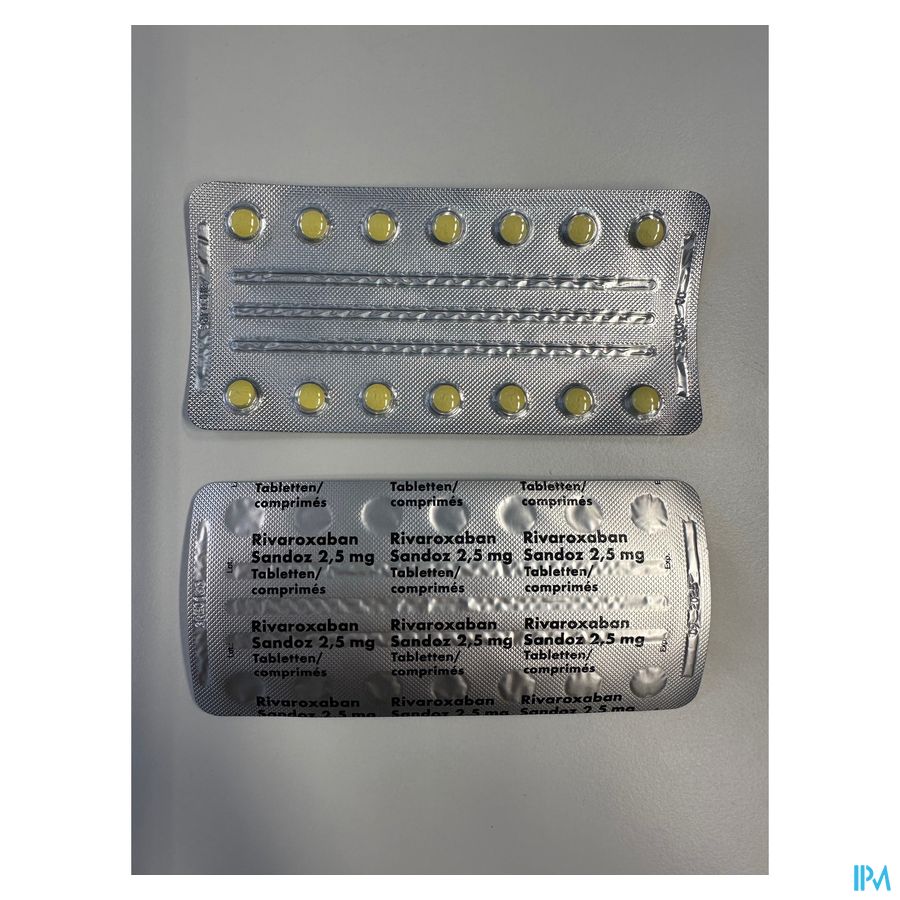 Rivaroxaban Sandoz 2,5mg Filmomh Tabl 196 2