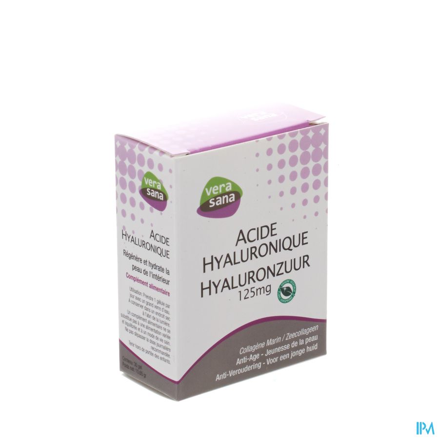 Hyaluronzuur + Zeecollageen Caps 30 Vera Sana 1