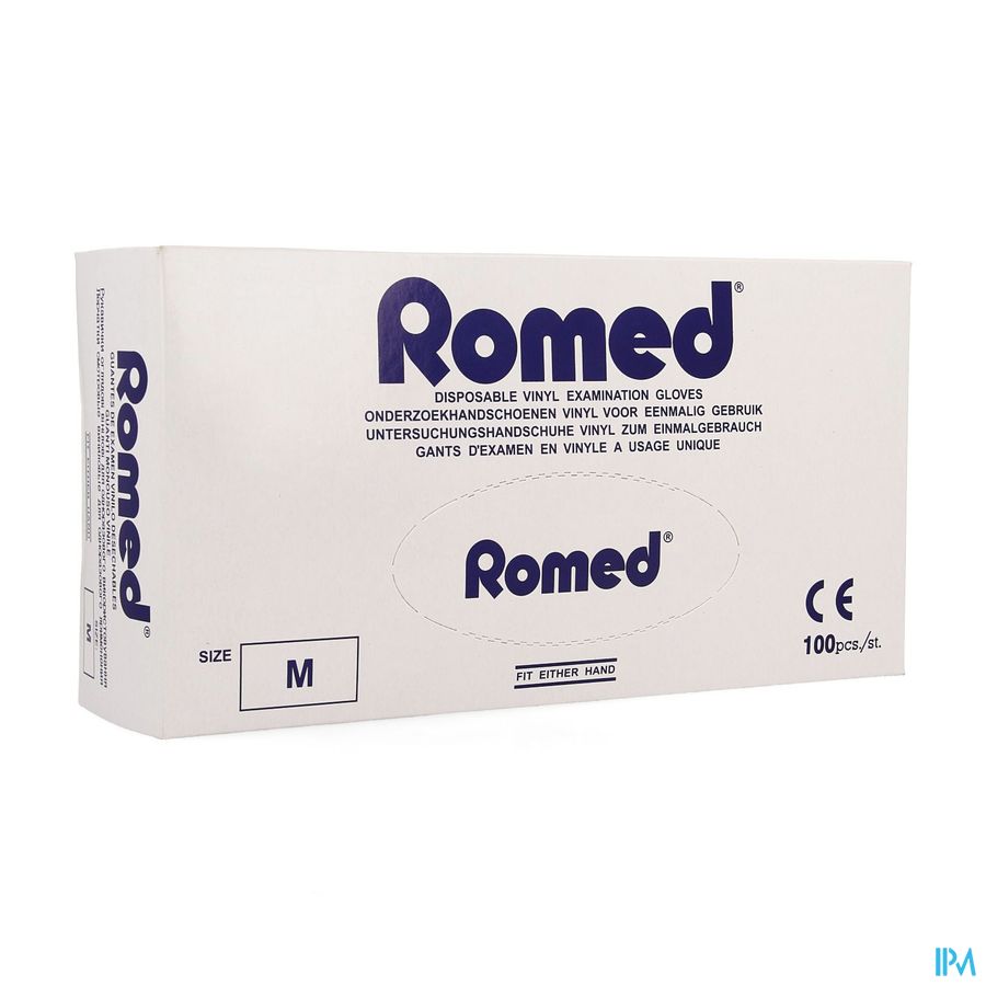 Romed Handschoen Vinyl Wegwerp M 100 Pontos Romed Handschoen Vinyl Wegwerp M 100 Pontos
