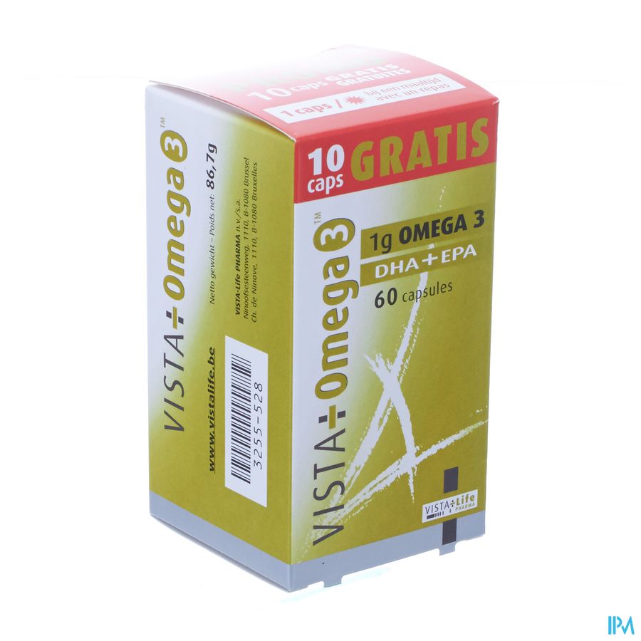 Vista Omega 3 Caps 60 50+10 Promo 2