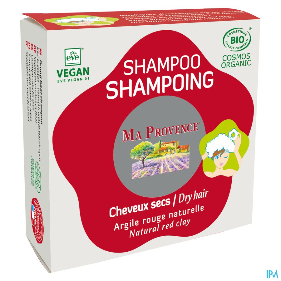 Ma Provence Vaste Sh Droog Haar Rode Klei 85g Ma Provence Vaste Sh Droog Haar Rode Klei 85g