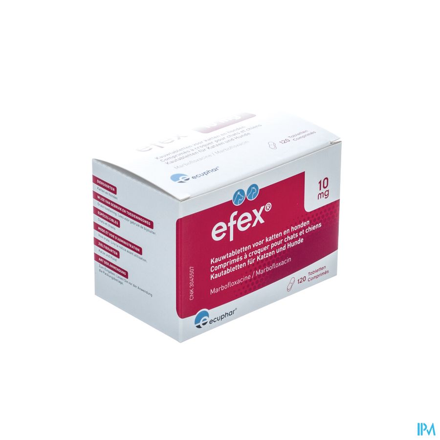 Efex 10mg Kauwtabl. Hond Kat 120 Efex 10mg Kauwtabl. Hond Kat 120