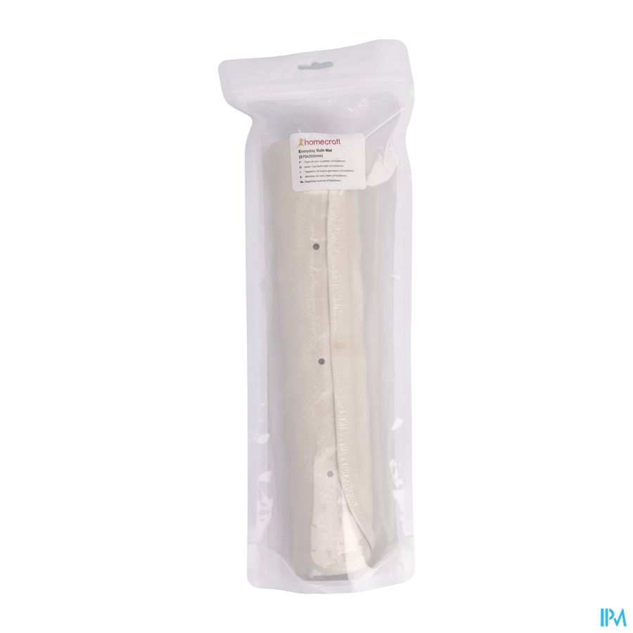 Douchemat Antislip Zuignapjes Wit 57x355cm