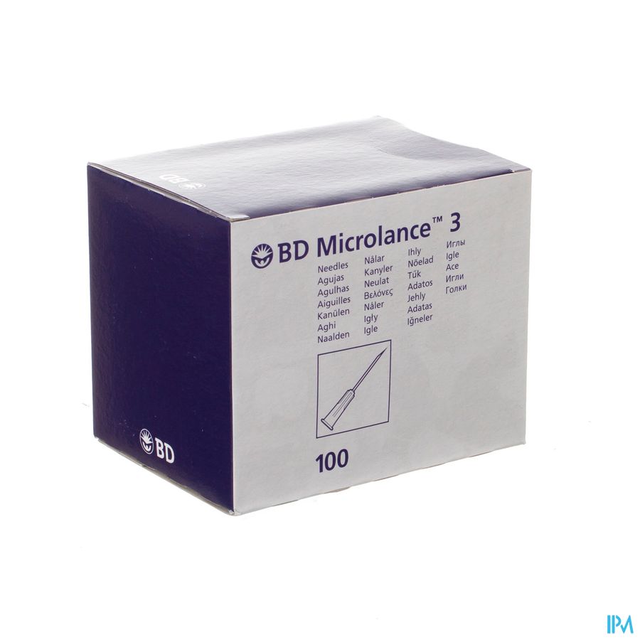 Bd Microlance 3 Aig.20g 1 Iv 0,9x25mm Jaune 100 Bd Microlance 3 Aig.20g 1 Iv 0,9x25mm Jaune 100
