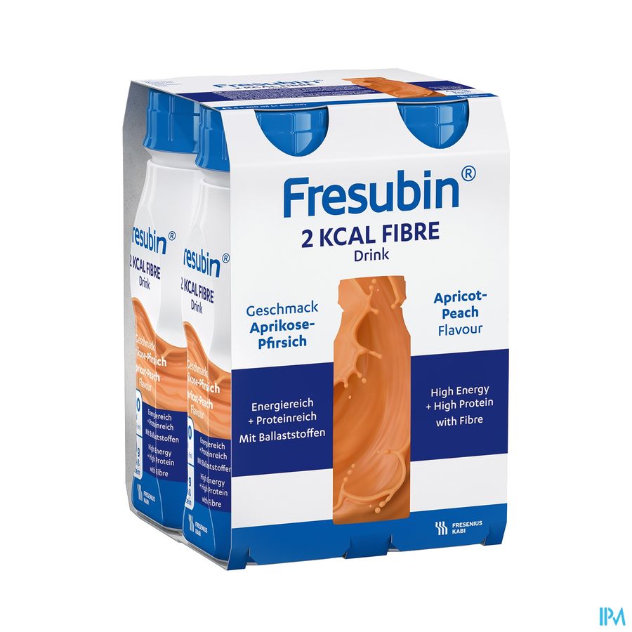 Fresubin 2 Kcal Fibre Drink 200ml Pêcheabricot/abrikoosperzik Fresubin 2 Kcal Fibre Drink 200ml Pêcheabricot/abrikoosperzik