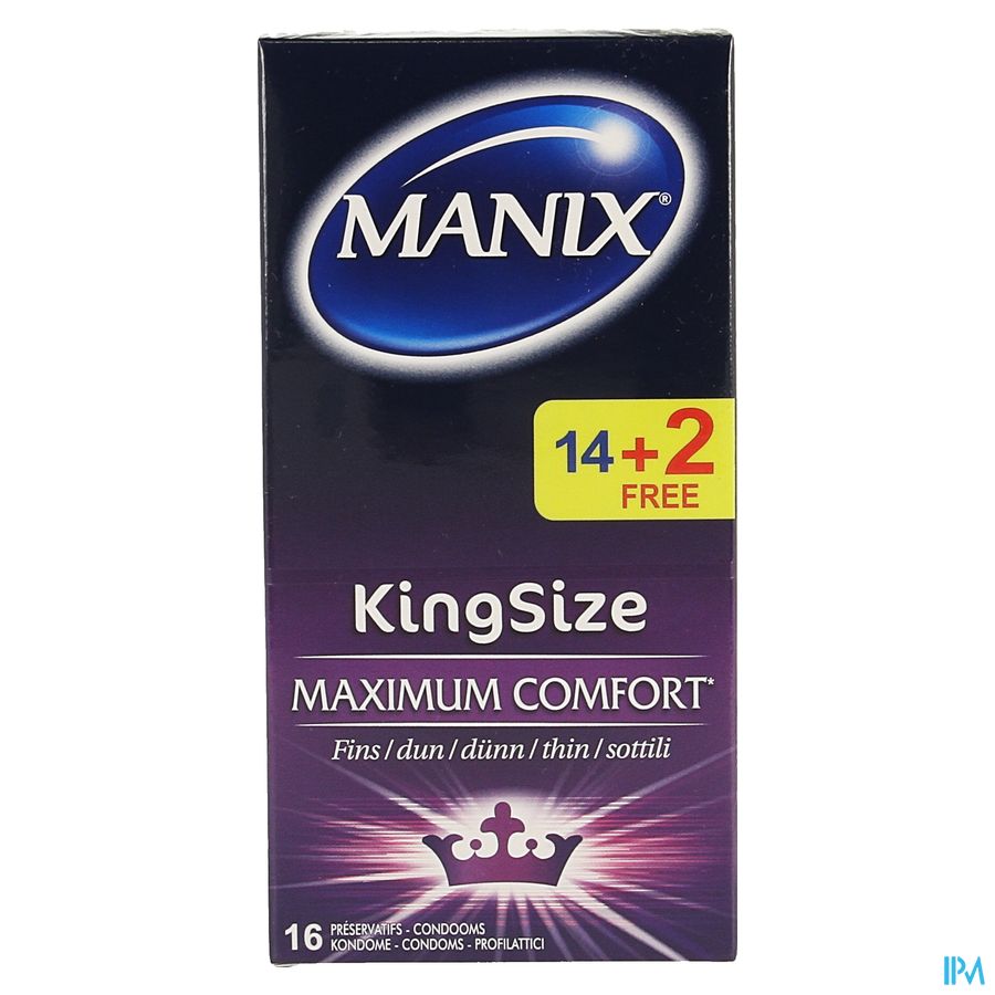 Manix King Size Condoms 14+2 1