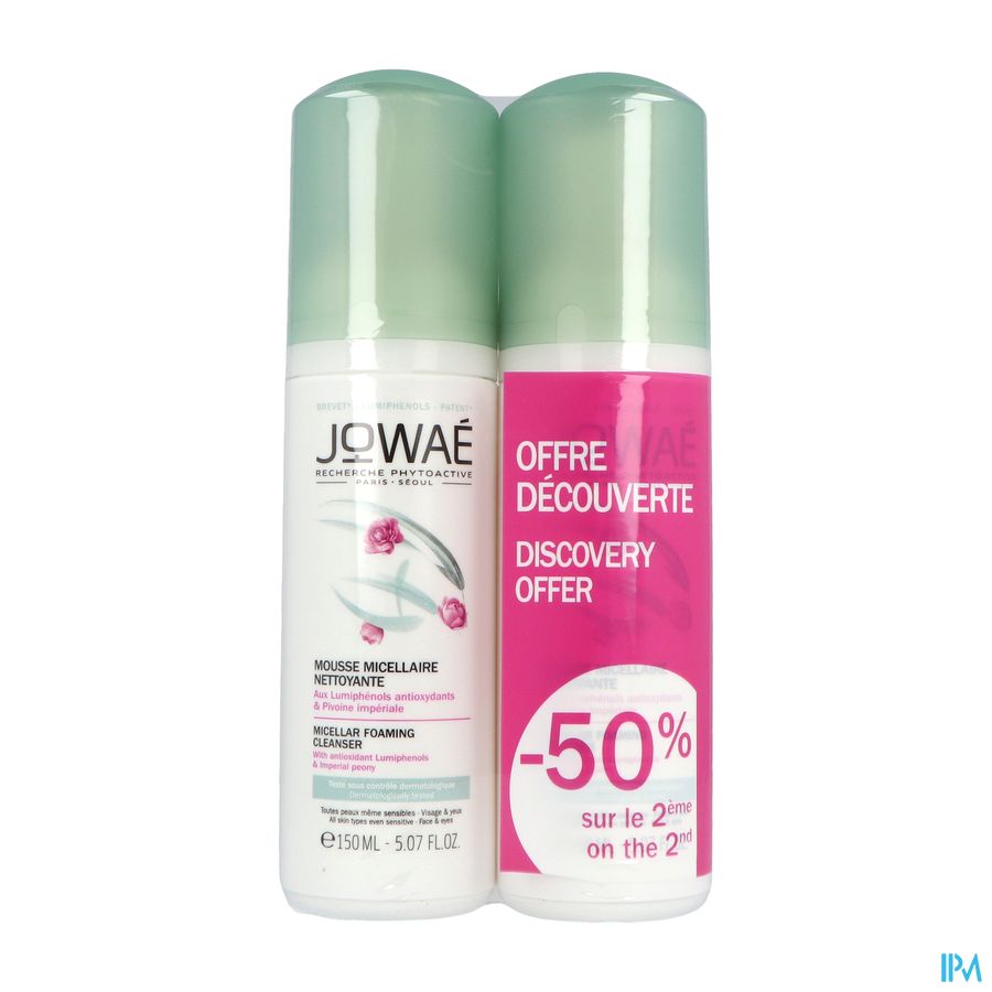 Jowae Mousse Micellaire Nettoyante Tube 2x150ml Jowae Mousse Micellaire Nettoyante Tube 2x150ml