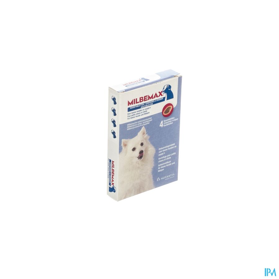 Milbemax Kleine Hond Puppy Kauwtabletten 1x4 Milbemax Kleine Hond Puppy Kauwtabletten 1x4