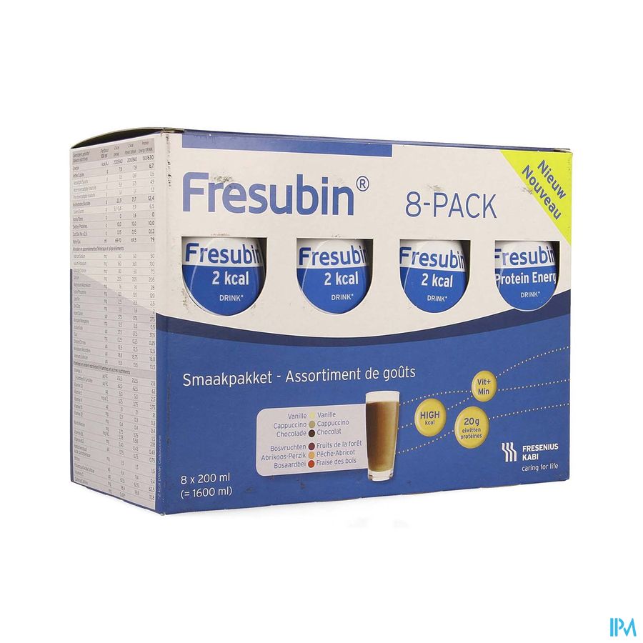 Fresubin 8-pack Drink Assortiment Fl 8x200ml Fresubin 8-pack Drink Assortiment Fl 8x200ml