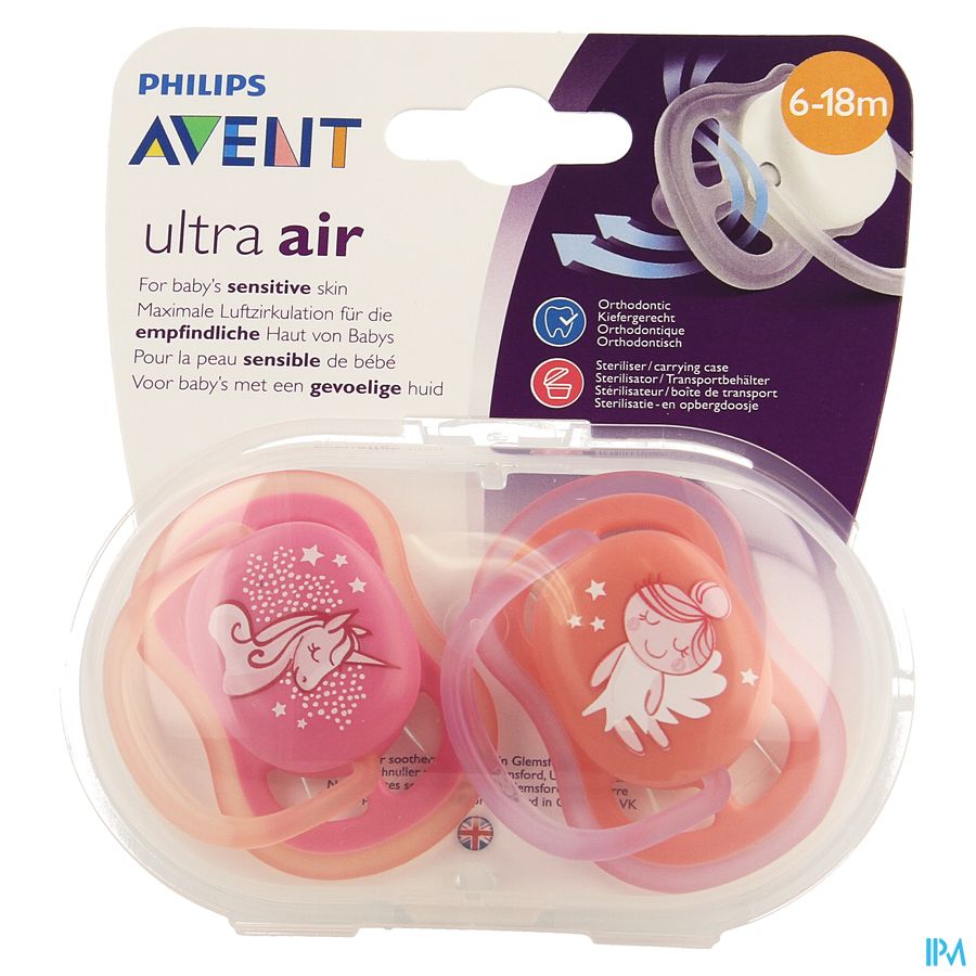 Philips Avent Fopspeen +6m Air Girl Deco Scf345/22 1