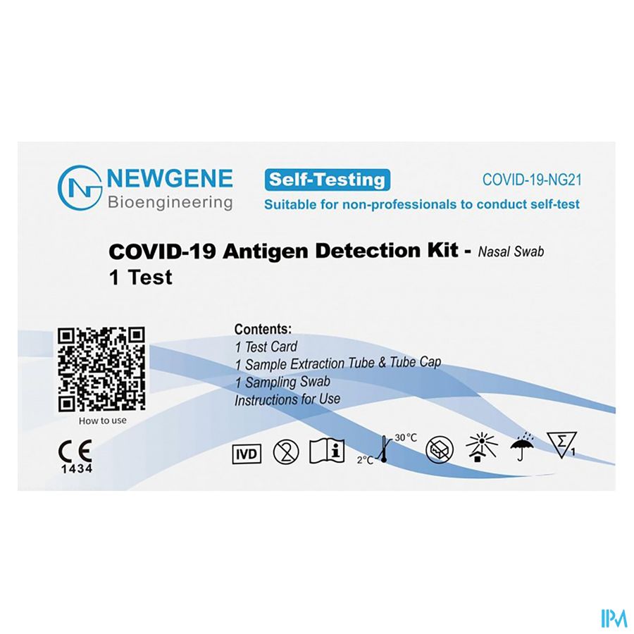 Newgene Bioengin.a/geen Test Detectie Kit 1 Bedel. 1
