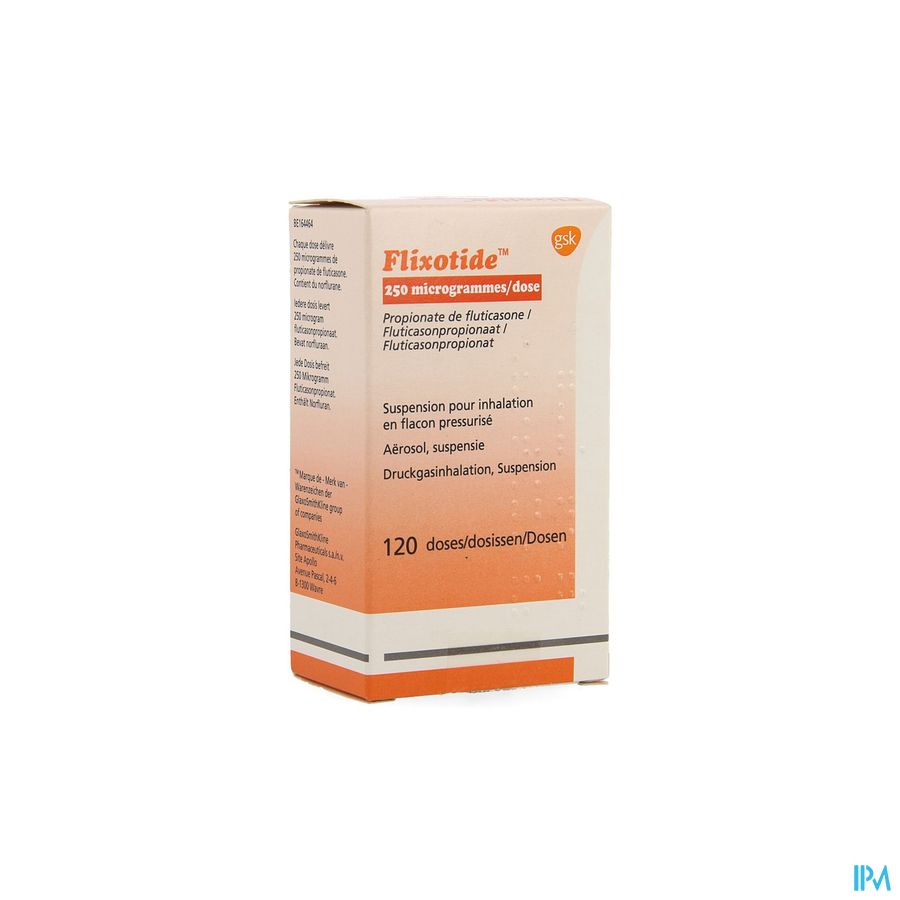 Flixotide 250 Inhal Dos 120x250mcg Flixotide 250 Inhal Dos 120x250mcg