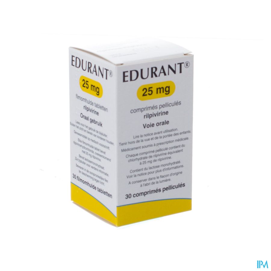 Edurant Filmomh Tabl 30 X 25mg Edurant Filmomh Tabl 30 X 25mg