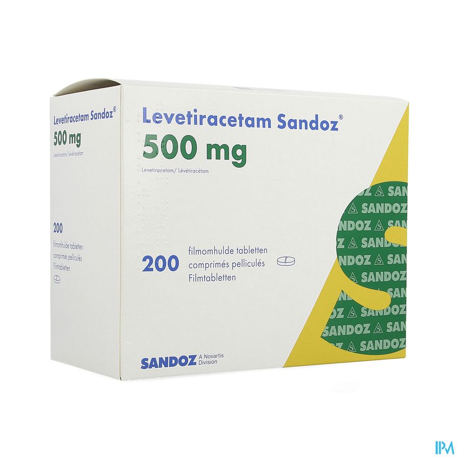 Levetiracetam Sandoz Comp Pell 200 X 500mg Levetiracetam Sandoz Comp Pell 200 X 500mg