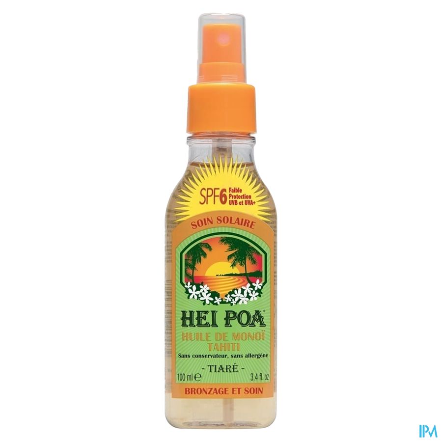 Hei Poa Monoi Tiare Spf6 Zwakke Bescherming 100ml 1