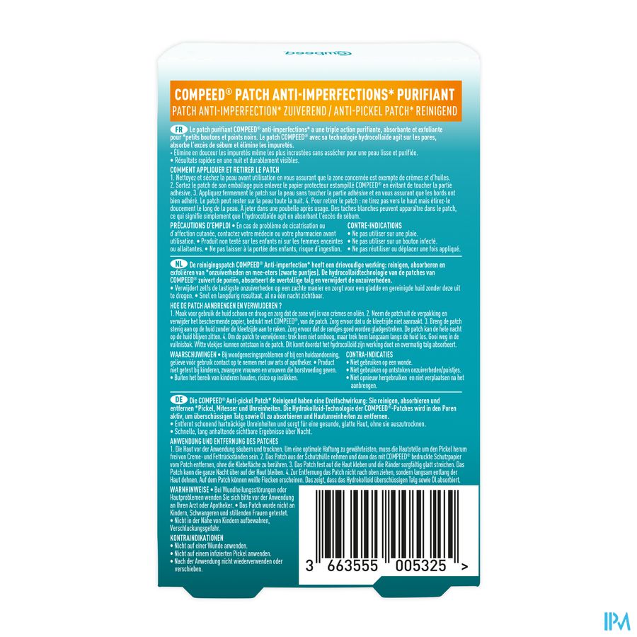 Compeed A/imperfections Zuiverend Patchs 7 3
