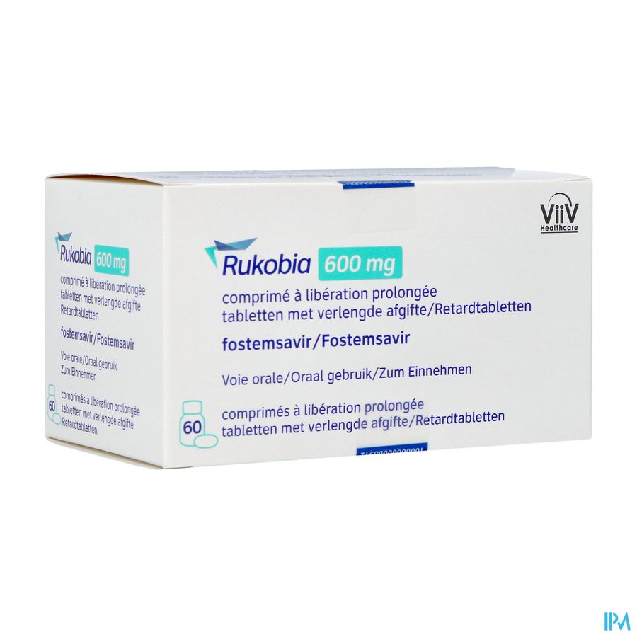 Rukobia 600mg Verlengde Afgifte Comp 60 Rukobia 600mg Verlengde Afgifte Comp 60
