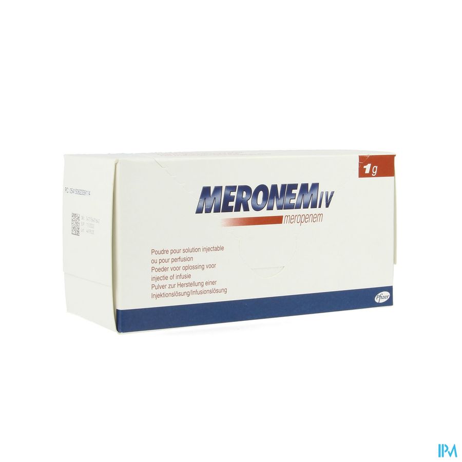 Meronem Pdr Opl Inj En Inf Fl 10 X 1g Meronem Pdr Opl Inj En Inf Fl 10 X 1g