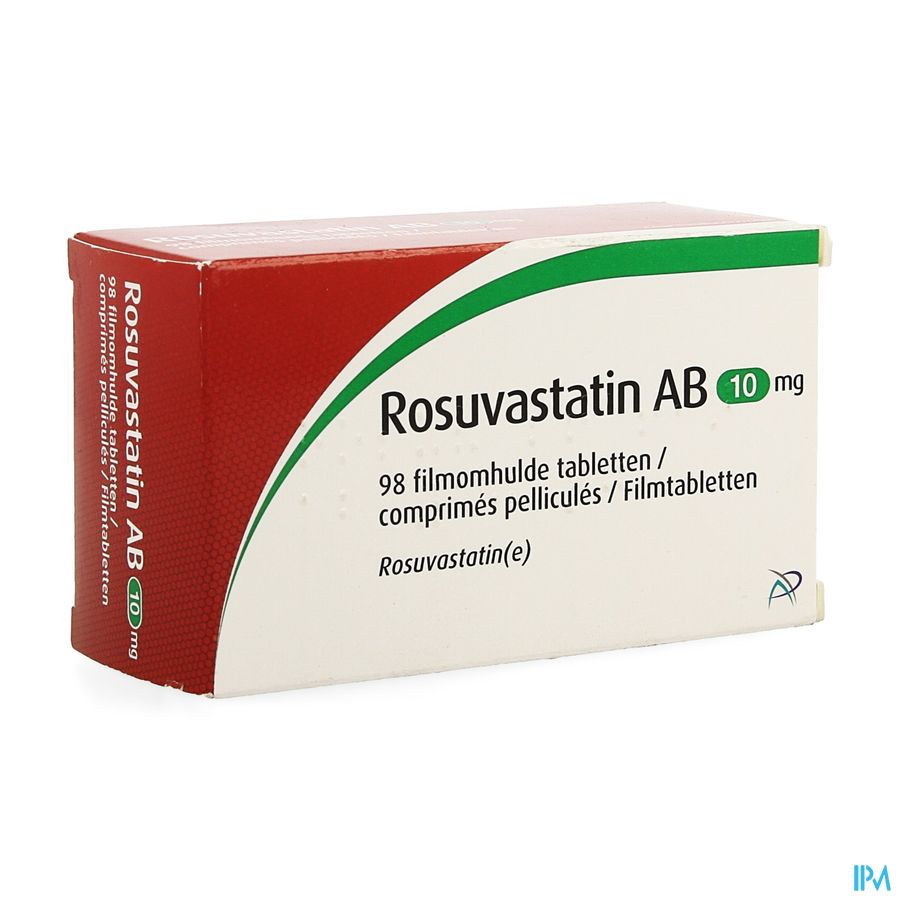 Rosuvastatin Ab 10mg Comp Pell 98 X 10mg Rosuvastatin Ab 10mg Comp Pell 98 X 10mg