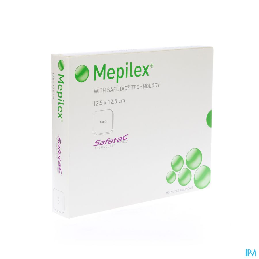 Mepilex Schuimverb Sil Abs Ster 12,5x12,5cm 5 1