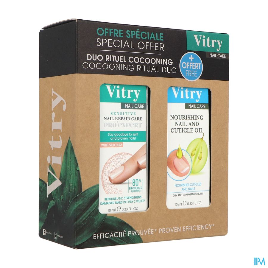 Vitry Duo Soin Ongles Sensitive Exp+huile Promo