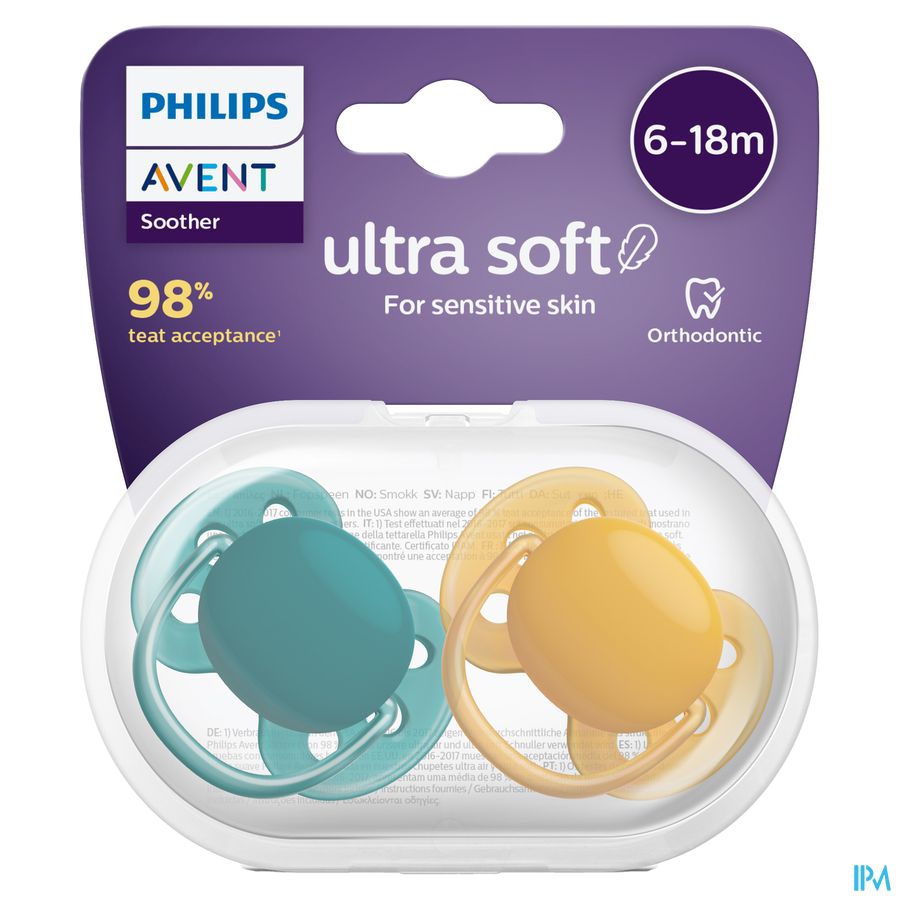 Philips Avent Fopspeen Green Yellow +6m 1