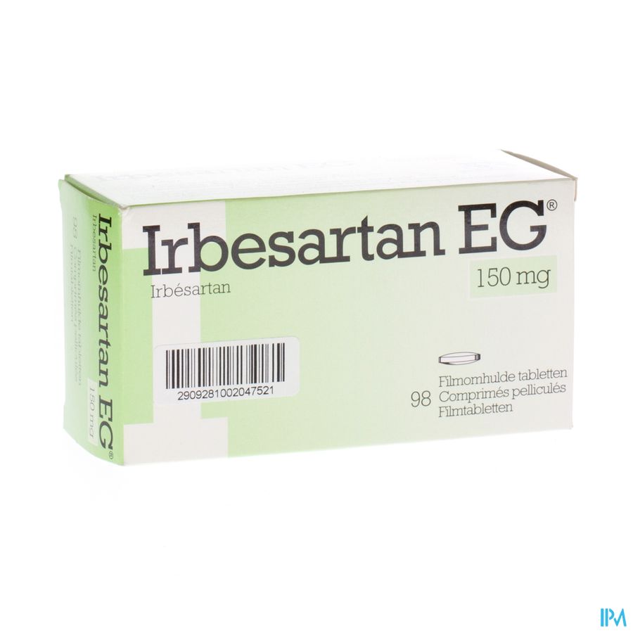 Irbesartan EG 150 Mg Filmomh Tabl 98 X 150 Mg Irbesartan EG 150 Mg Filmomh Tabl 98 X 150 Mg