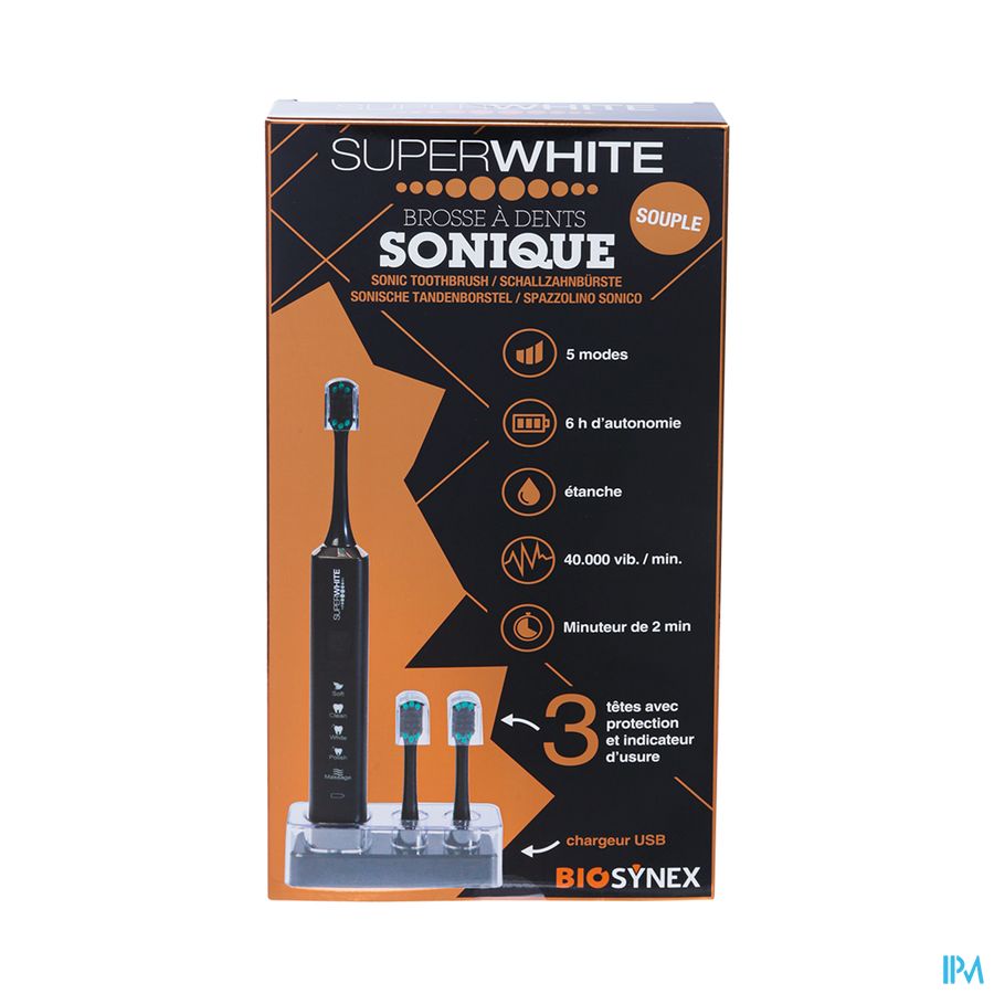 Superwhite Sonische Tandenborstel Black