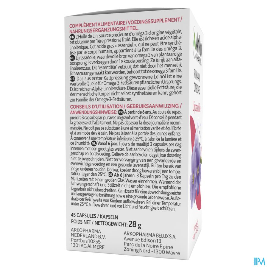 Arkogelules Huile De Lin 60 6